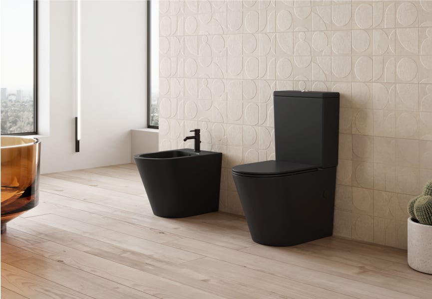 Pack inodoro mate + cisterna + bidé Lisboa Bruntec ambiente 3