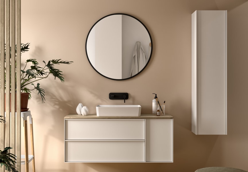 Mueble de baño Oslo con encimera de madera Coycama principal 0