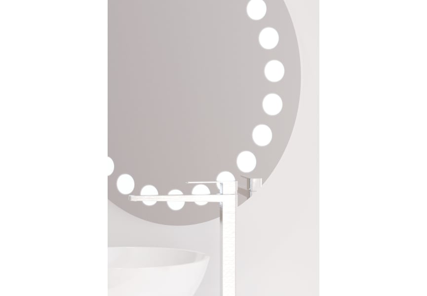 Espejo de baño con luz LED Fashion Bruntec detalle 2