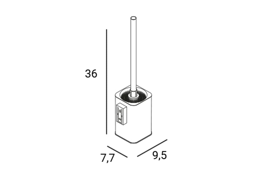 Escobillero de baño Slim Manillons Torrent croquis 6