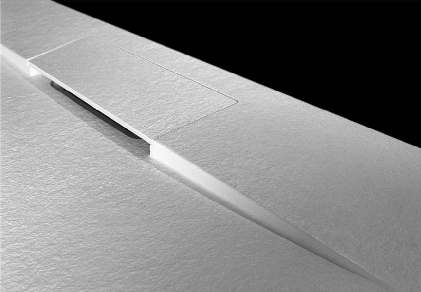 Plato de ducha de resina Fluvia de Bruntec detalle 7