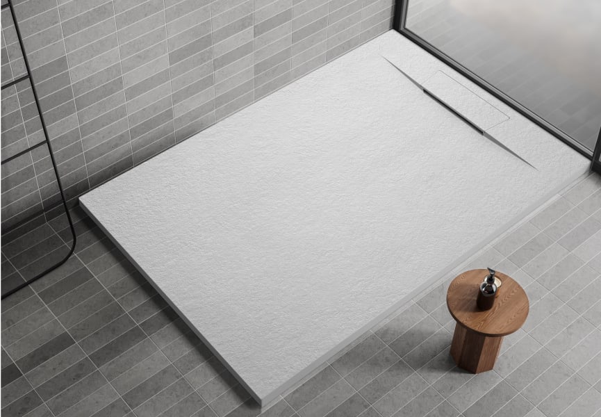 Plato de ducha de resina Fluvia de Bruntec principal 1