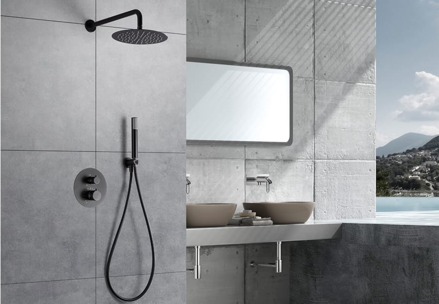 Conjunto de ducha y baño empotrado Line Imex ambiente 17