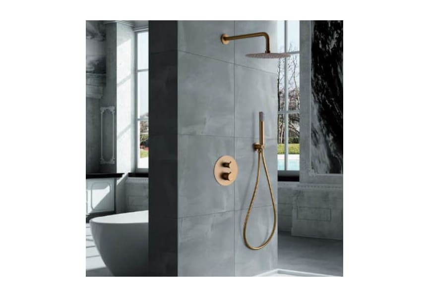 Grifo termostático bañera - LINE oro de Imex