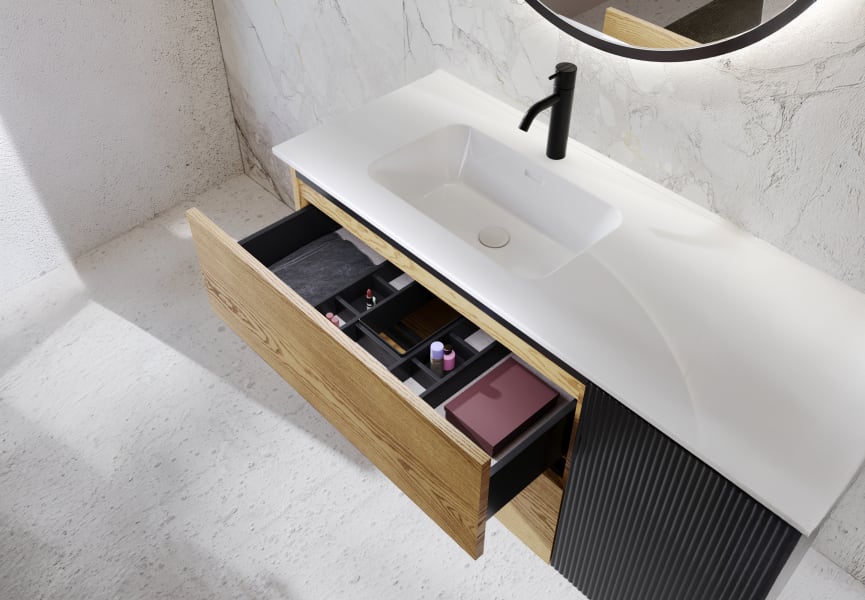 Conjunto mueble de baño Lazio Grupo Seys detalle 1