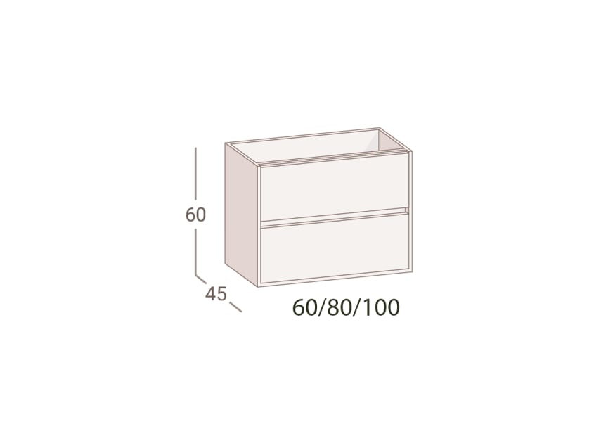 Mueble de baño Forty Torvisco croquis 12