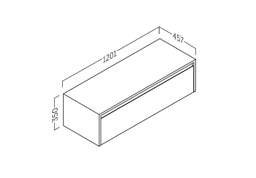 Comprar Mueble de baño Lambda suspendido 1 cajon sobre encimera de Coycama  baratos