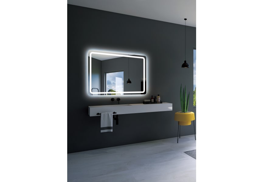 Espejo de baño con luz LED Grecia Ledimex ambiente 9