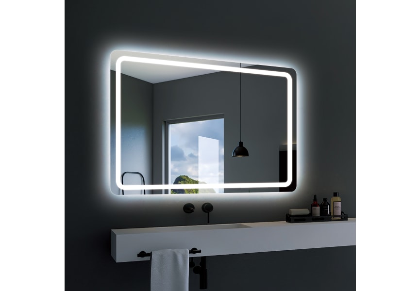 Espejo de baño con luz LED Grecia Ledimex principal 1