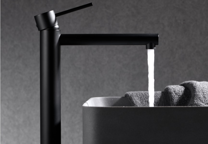 Pack Grifo de lavabo caño alto Milos Imex + Válvula click-clack ambiente 5