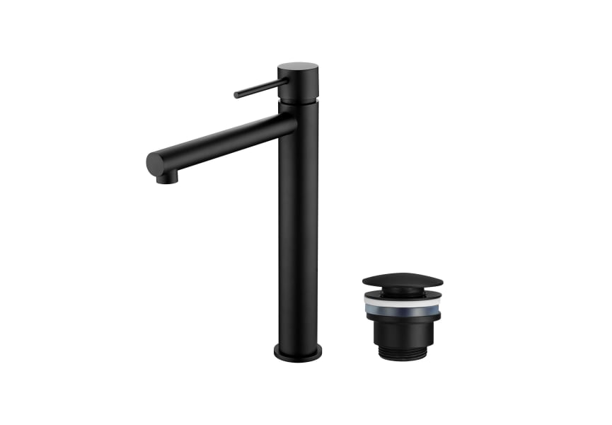 Pack Grifo de lavabo caño alto Milos Imex + Válvula click-clack principal 2