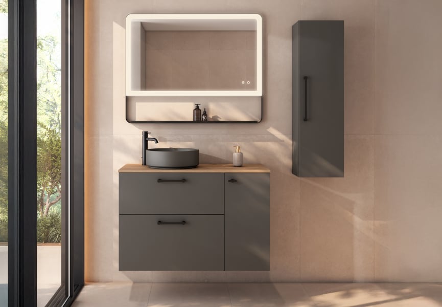 Mueble de baño con encimera de madera Verso VisoBath principal 6