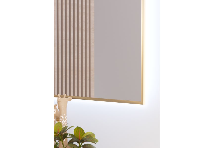 Espejo de baño con luz LED Omega Bruntec detalle 5