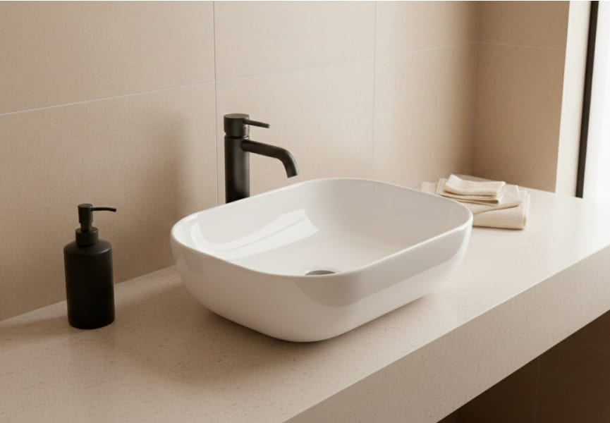 Lavabo sobre encimera Due Bruntec ambiente 5