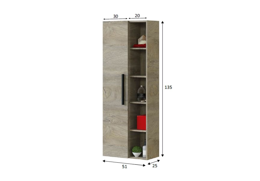 Columna de baño Atenea Bruntec croquis 8