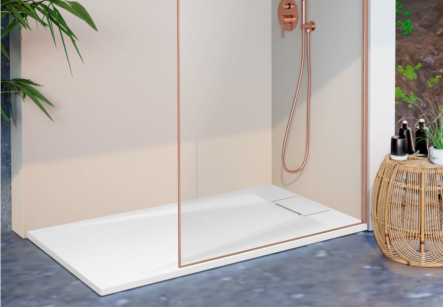 Platos de ducha de resina Mercuri Bruntec ambiente 2