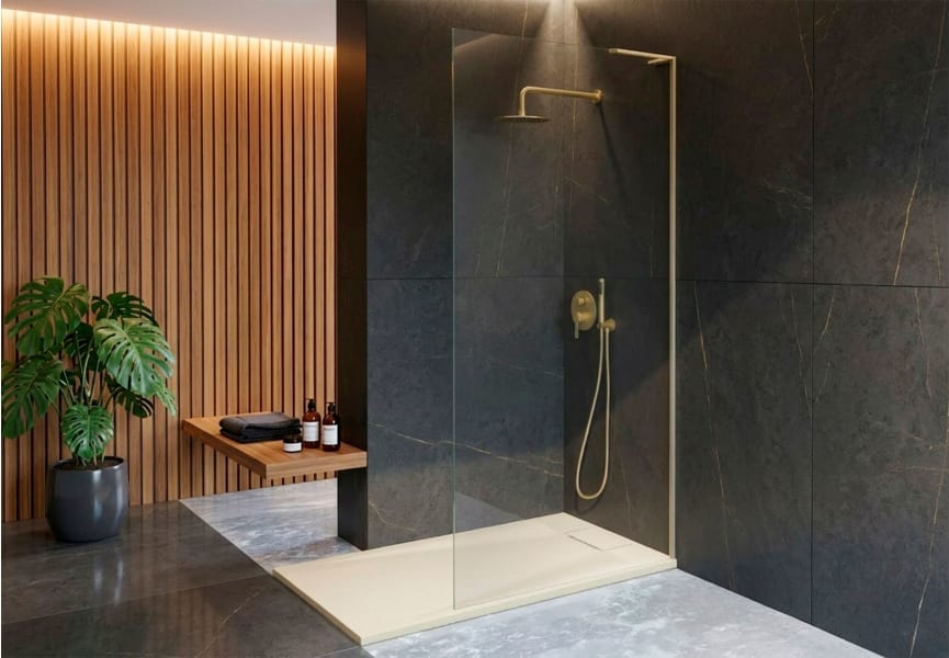 Platos de ducha de resina Mercuri Kassandra ambiente 4