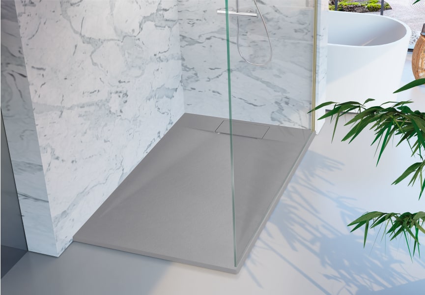 Platos de ducha de resina Mercuri Bruntec ambiente 1