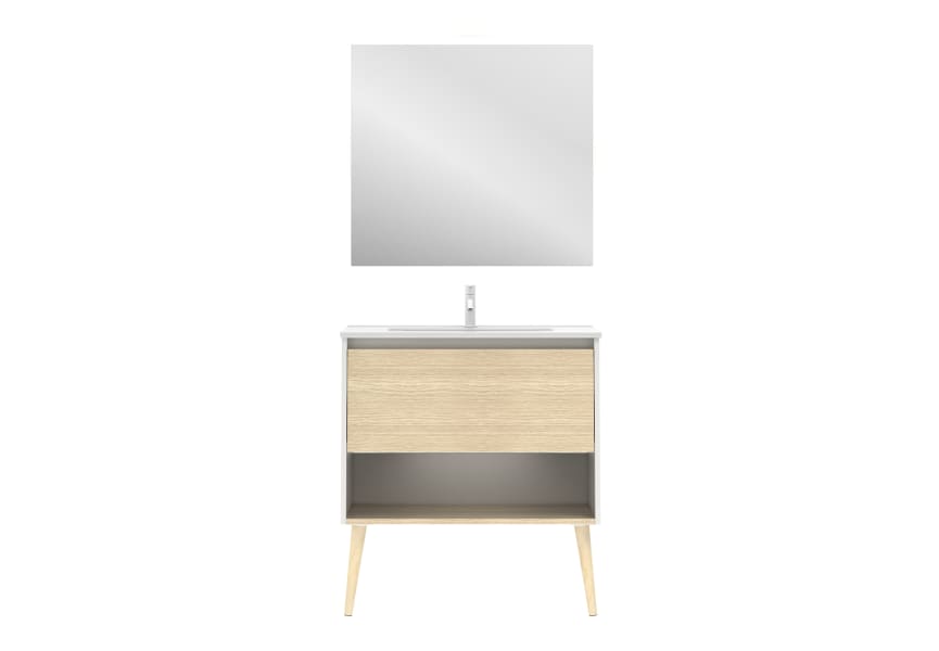 Conjunto mueble de baño Nara Amizuva 3D 10