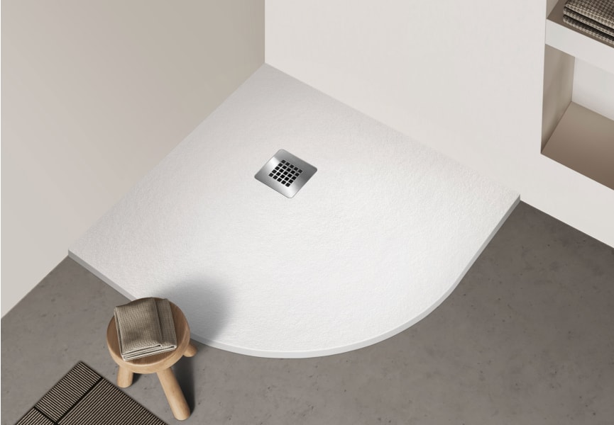 Plato de ducha de resina Orbis de Bruntec principal 2