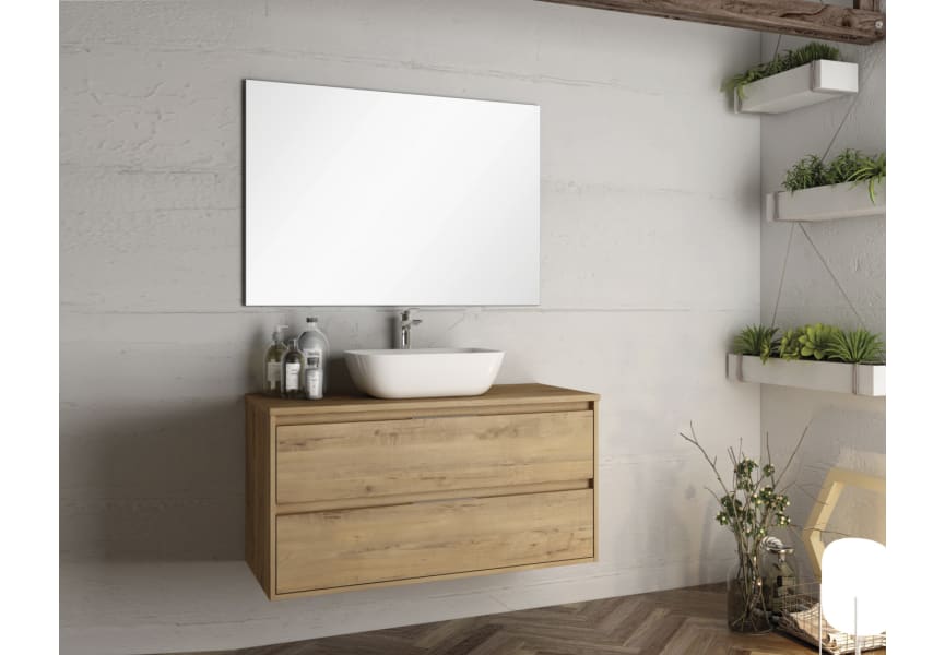 Mueble de baño con encimera de madera Boston Bruntec Principal 0