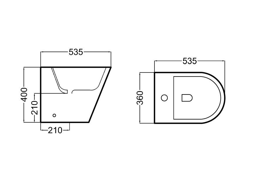 Bidé Lisboa Bruntec croquis 3