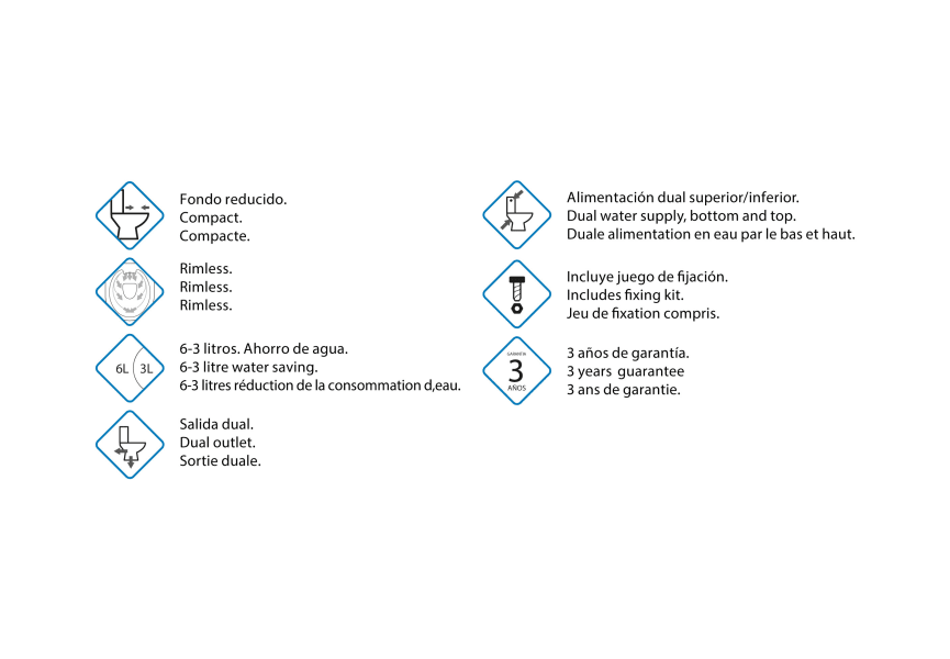 Inodoro Merlín Bruntec opción 8