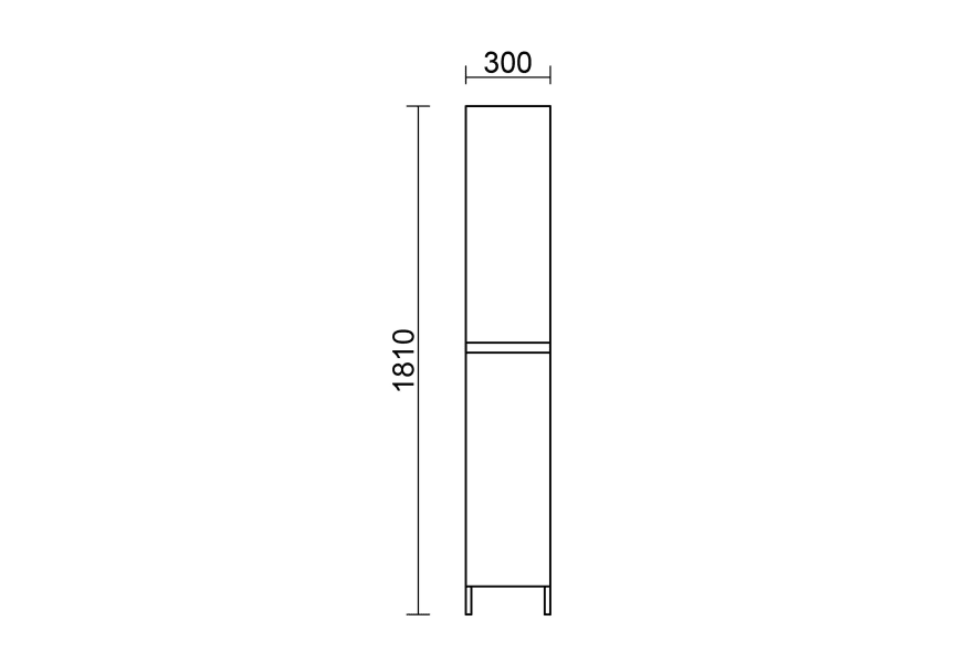 Columna de baño Infinity Salgar croquis 5