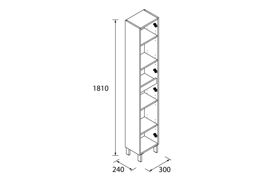 Columna de baño Infinity Salgar detalle 4