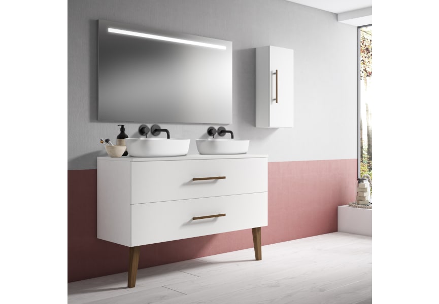 Mueble de baño con encimera de resina Gaia Bruntec principal 0