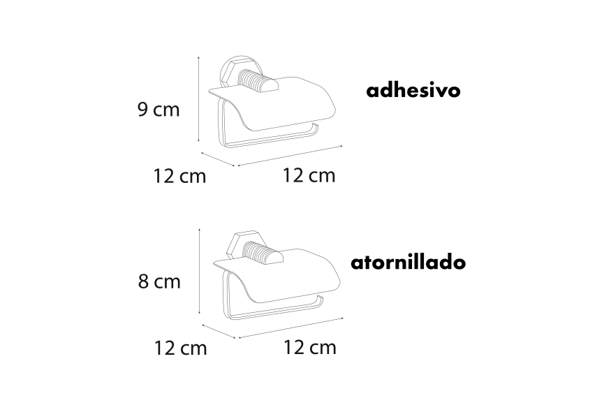Portarrollo de baño Intro Mediterránea de Baño croquis 1