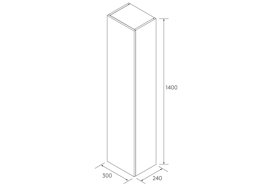 Columnas de baño Bequia Salgar croquis 13