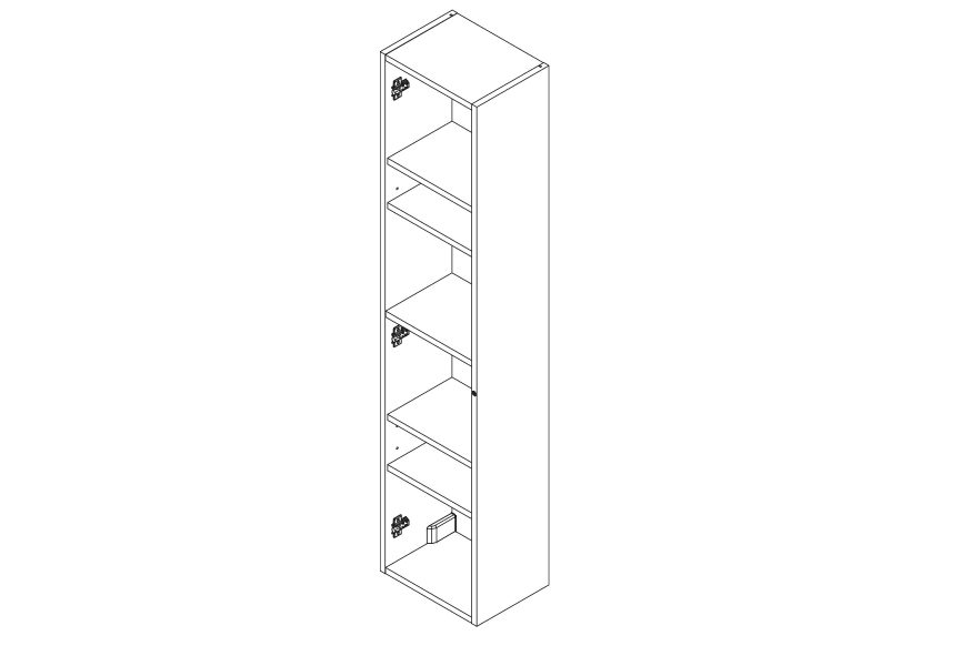 Columnas de baño Bequia Salgar croquis 10