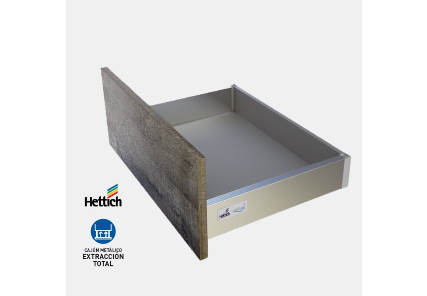 Mueble de baño MDF lacado con encimera de madera Vilma Bruntec detalle 3