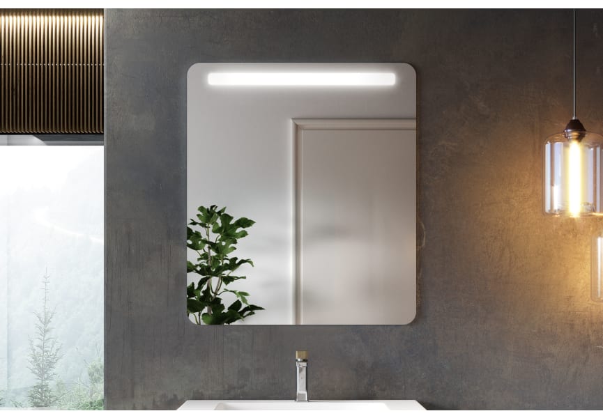Espejo de baño con luz LED Rain Coycama ambiente 1