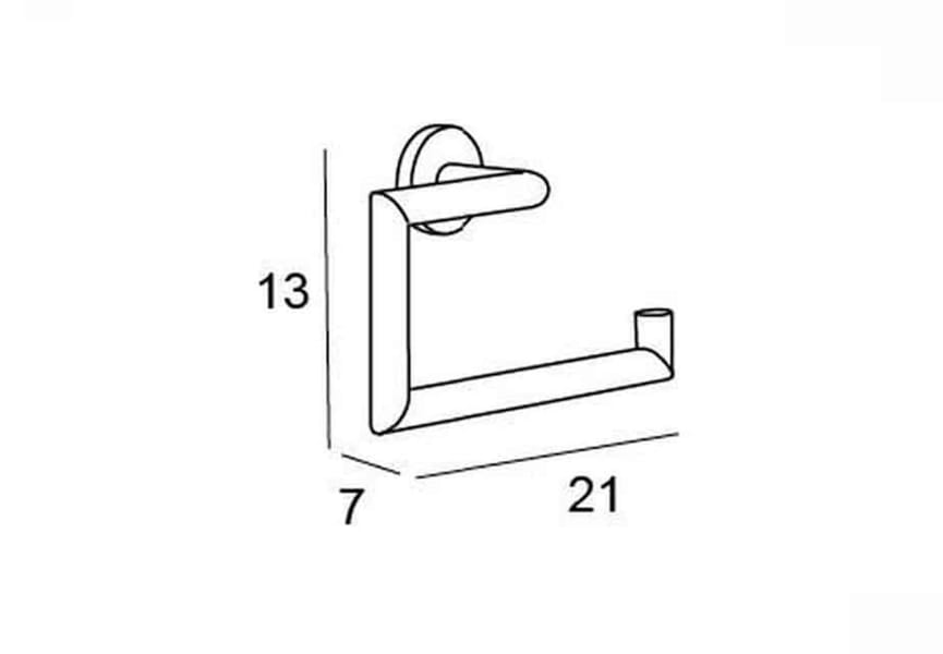 Toallero anilla grande de baño Eco 6500 Manillons Torrent Croquis 4