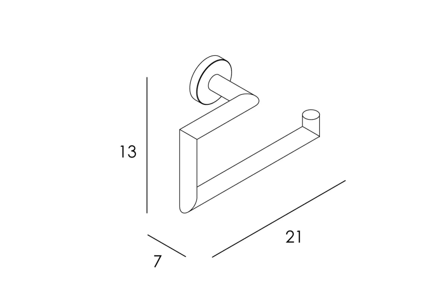 Toallero anilla grande de baño Eco 6500 Manillons Torrent croquis 7
