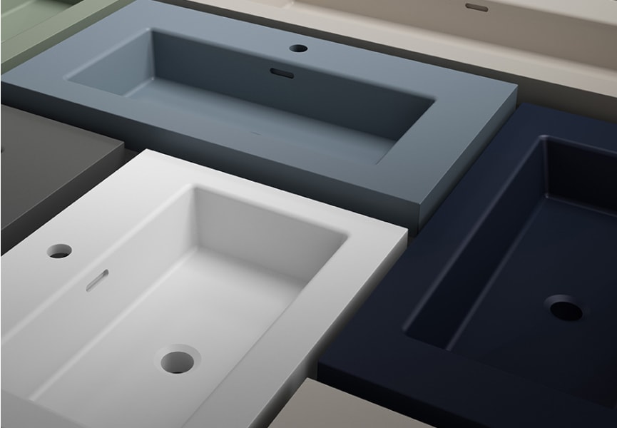 Lavabo encastrado 11.5 cm alto Nantes Visobath detalle 13