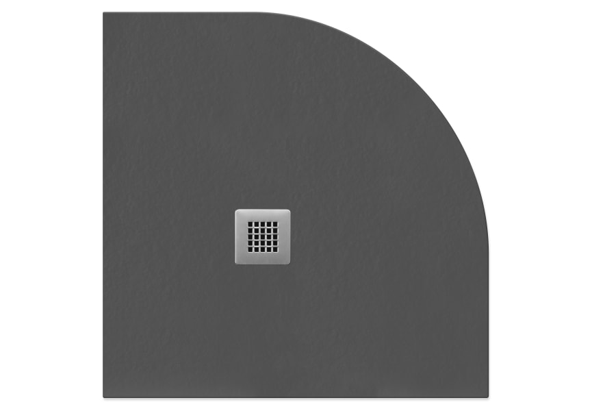 ▷ Plato de ducha semicircular a medida de resina antideslizante