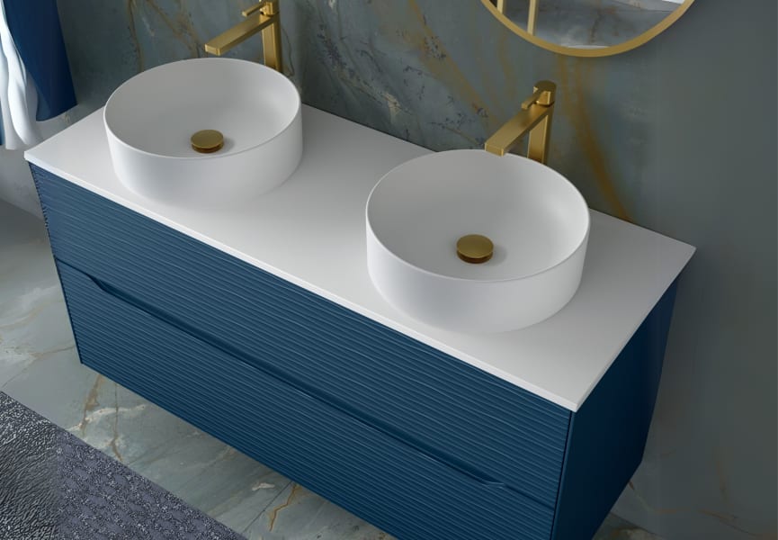 Lavabo sobre encimera Atenas Coycama detalle 2