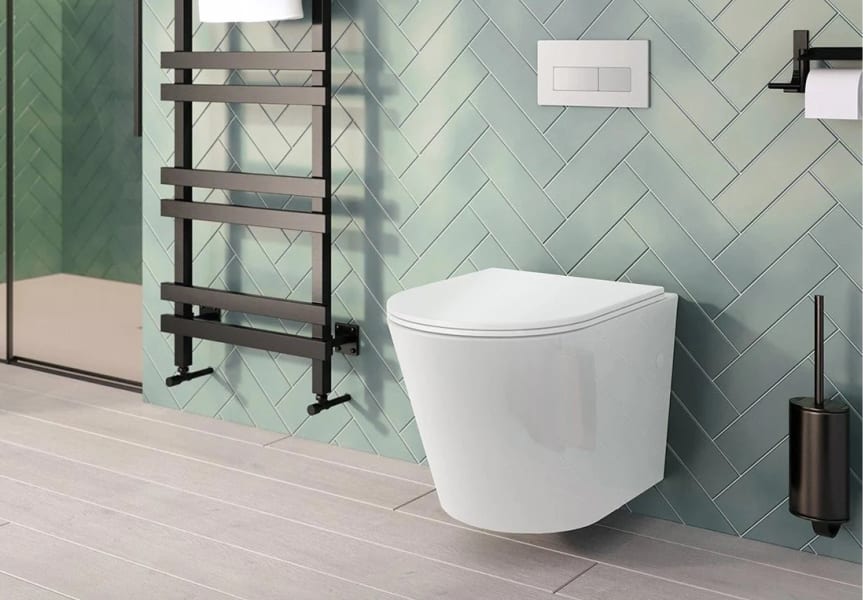 Pack inodoro + cisterna empotrada + pulsador Venecia Fossil Natura ambiente 3