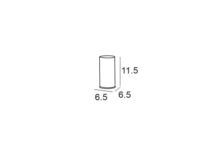 Portacepillos de baño sobremesa Eco 6500 Manillons Torrent croquis 2