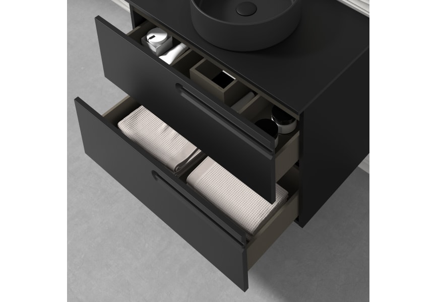 Mueble de baño con encimera de madera Econic Royo detalle 9