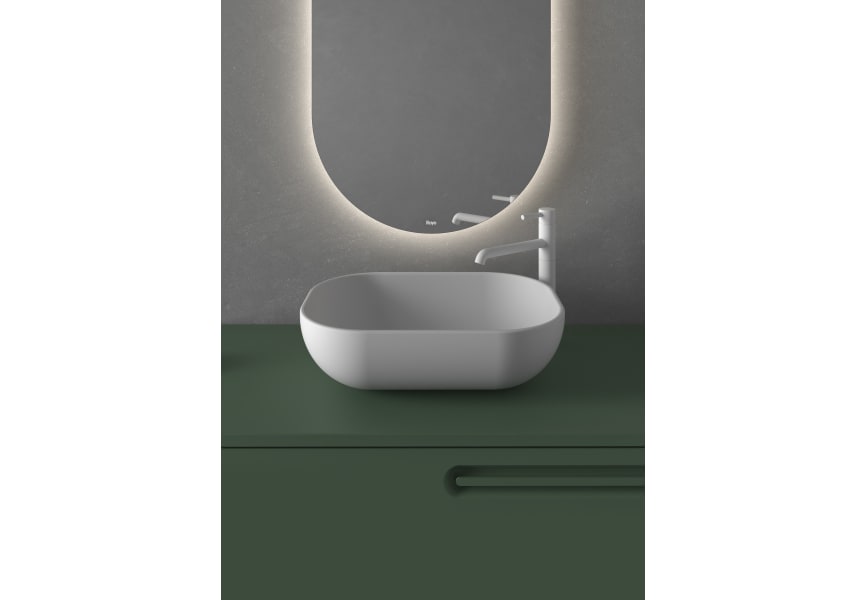 Mueble de baño con encimera de madera Econic Royo detalle 8