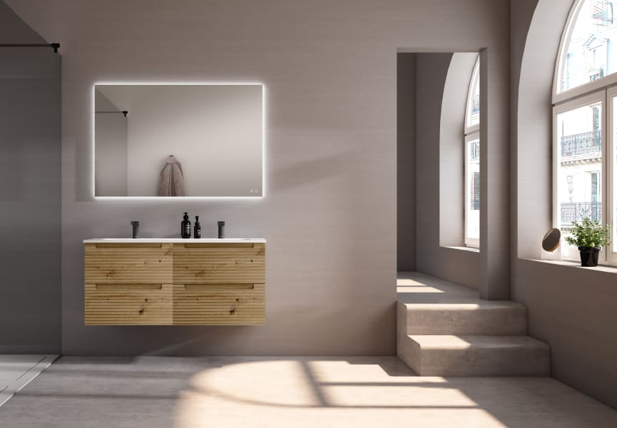 Conjunto mueble de baño Kyoto japandi Viso principal 4