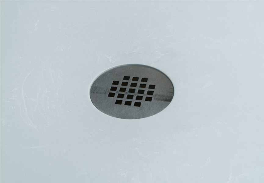 Plato de ducha Cuarzo Perla Bruntec detalle 2