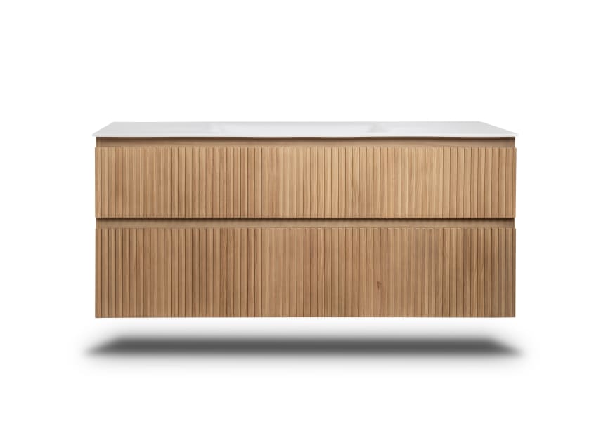 Conjunto de mueble de baño de madera maciza palilleria Alpes 2 Bruntec detalle 3
