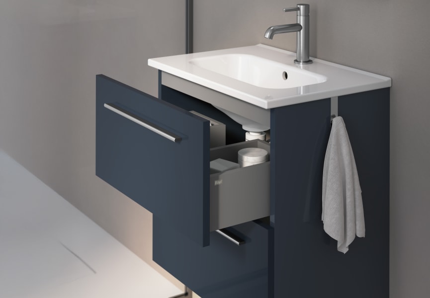 Conjunto completo mueble de baño fondo reducido 35 cm Street Royo detalle 7