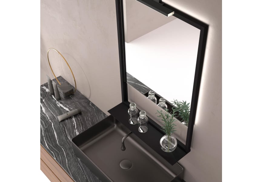 Espejo de baño con luz LED Margarita Eurobath detalle 3