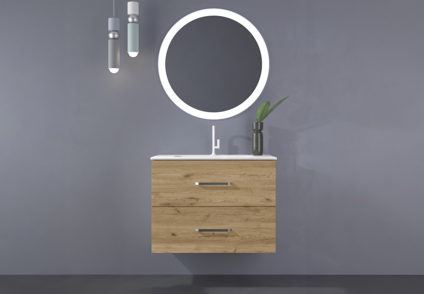 Conjunto completo de mueble de baño Atlas Bruntec opción 2